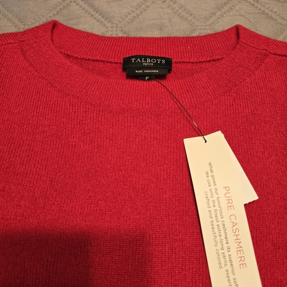 NEW Talbots petite pure cashmere sweater - Picture 2 of 7